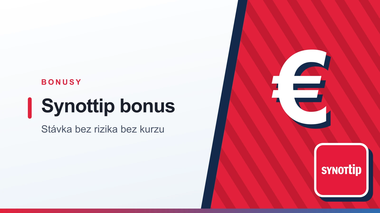 Ilustrácia k bonusu za registráciu v stávkovej kancelárii Synottip