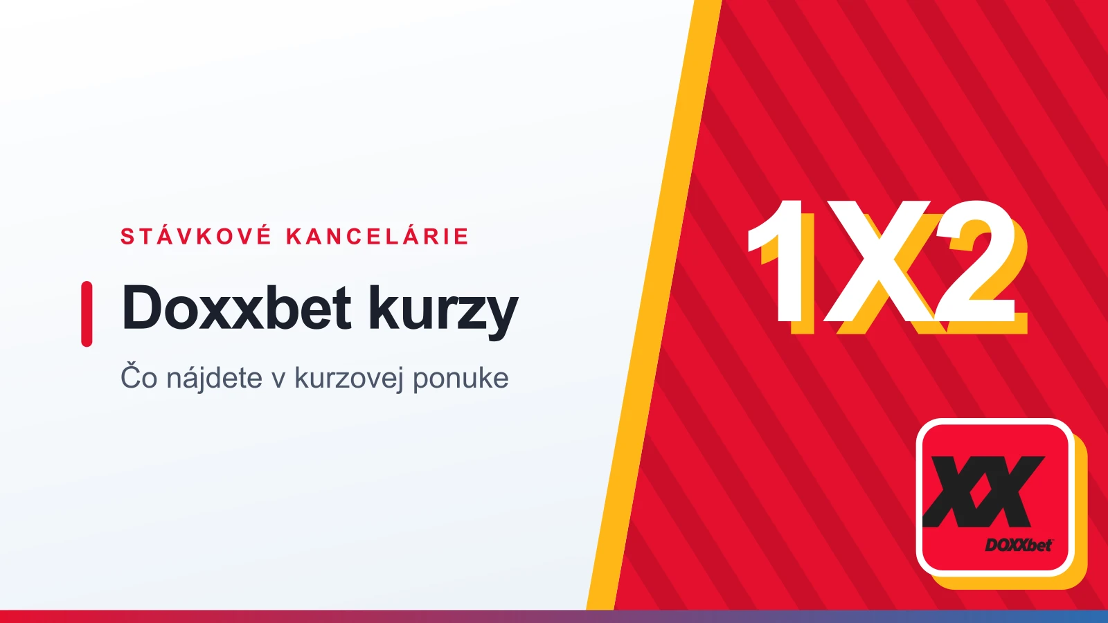Kurzová ponuka stávkovej kancelárie Doxxbet na obrazovke