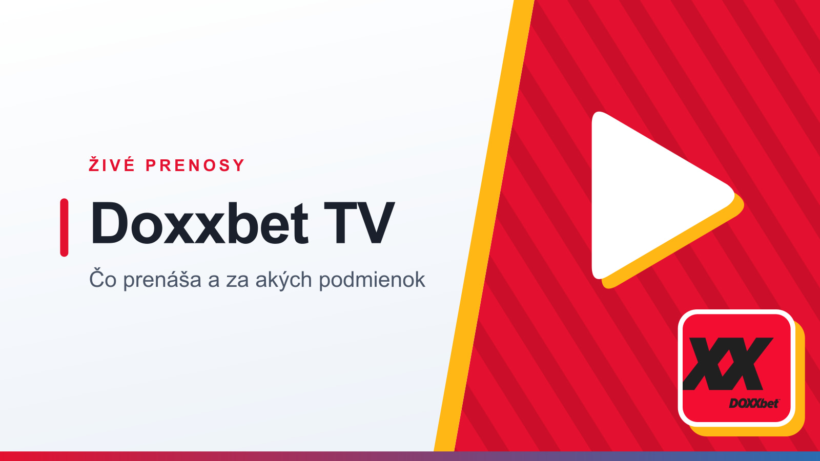Ilustračná grafika: Doxxbet TV – živé prenosy stávkovej kancelárie