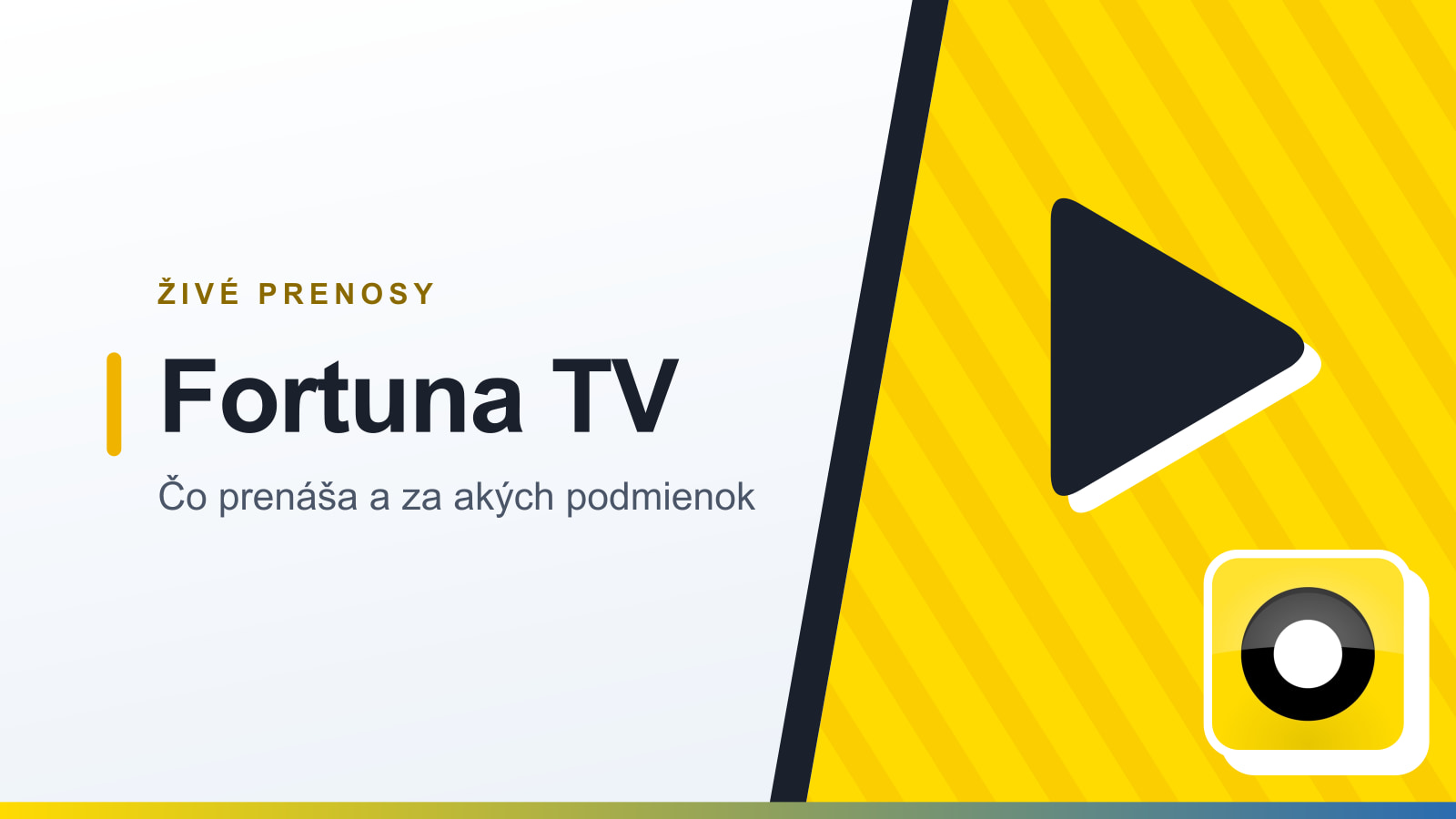 Ilustračná grafika: Fortuna TV – živé prenosy stávkovej kancelárie