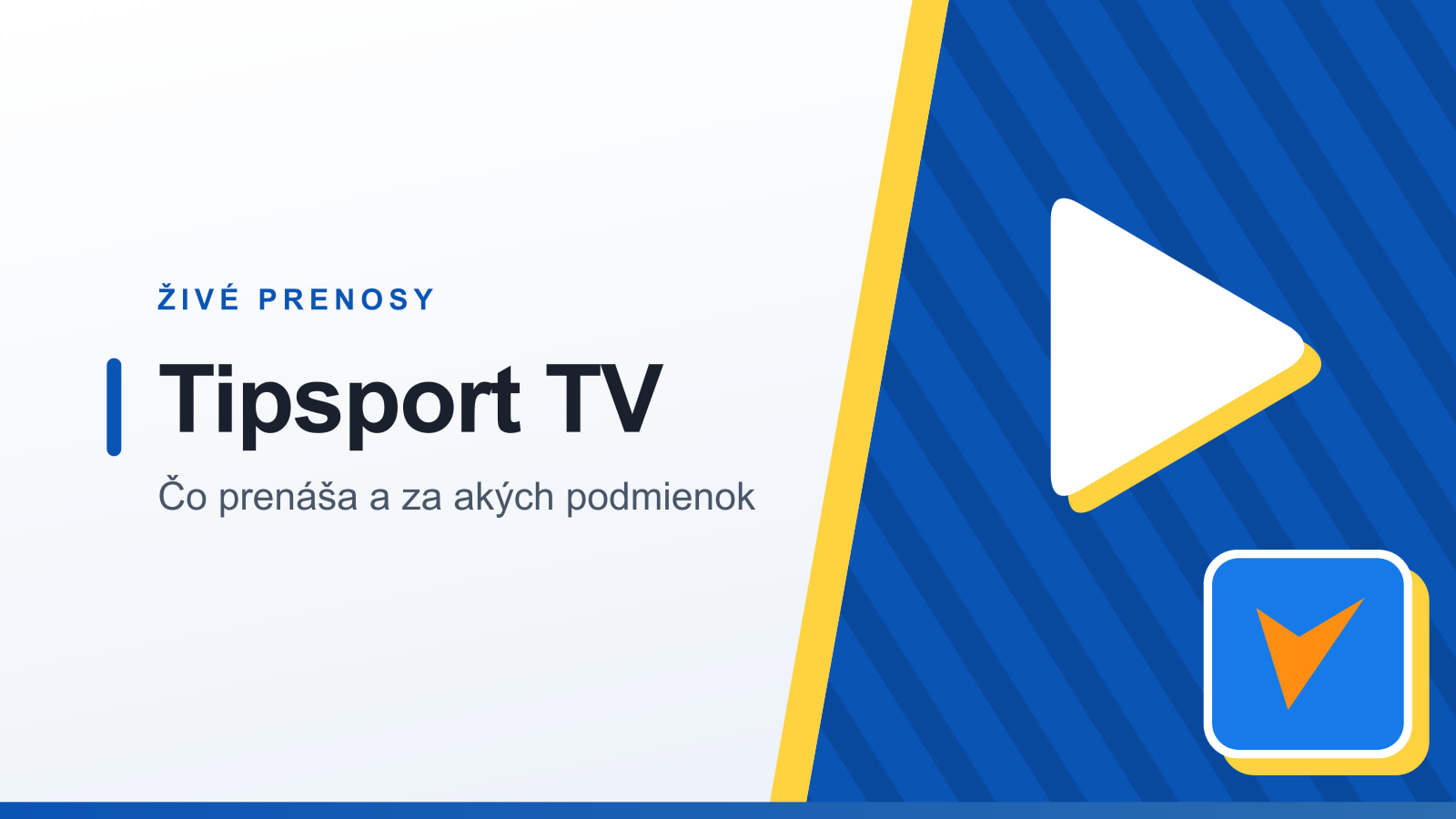 Ilustračná grafika: Tipsport TV – živé prenosy stávkovej kancelárie